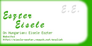 eszter eisele business card